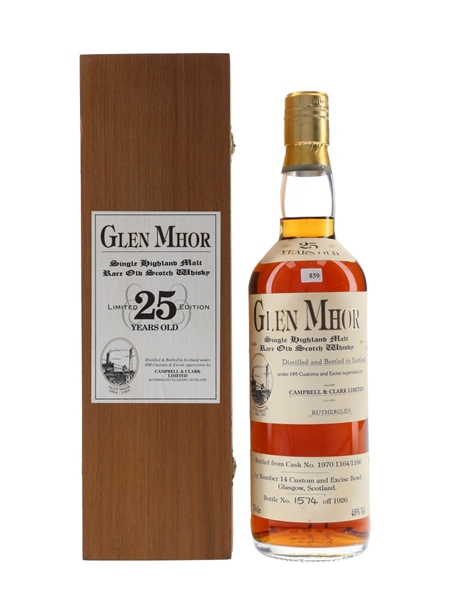 Glen Mhor 25 Year Old Campbell & Clark 70cl / 45%