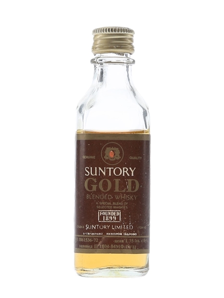 Suntory Gold Blended Whisky Bottled 1970s 5cl / 42%