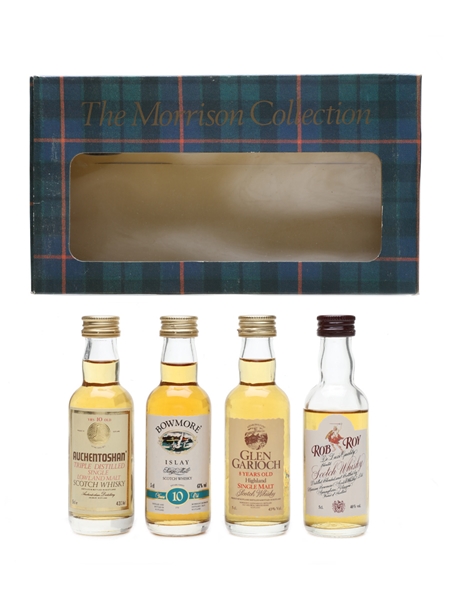 Morrison Collection Auchentoshan, Bowmore, Glen Garioch, Rob Roy 4 x 5cl