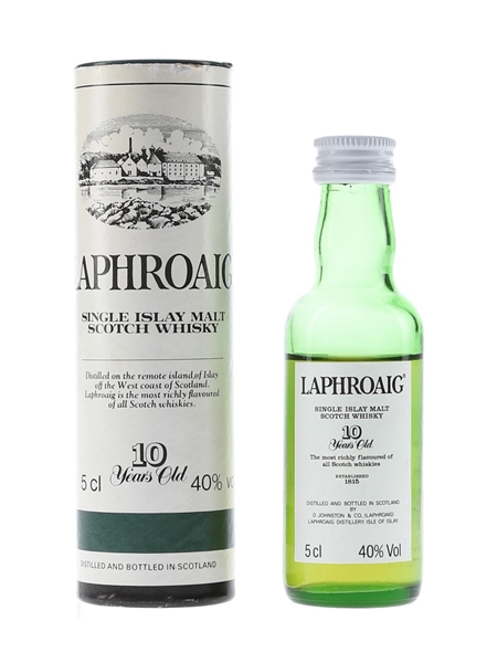 Laphroaig 10 Year Old Bottled 1980s-1990s - Pre Royal Warrant 5cl / 40%