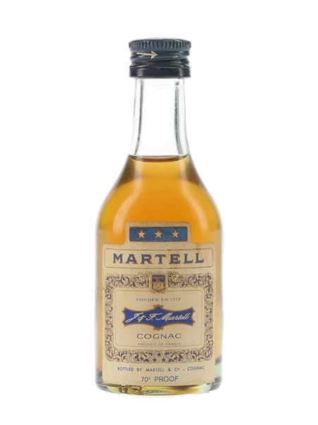 Martell 3 Star Bottled 1960s-1970s 5cl / 40%