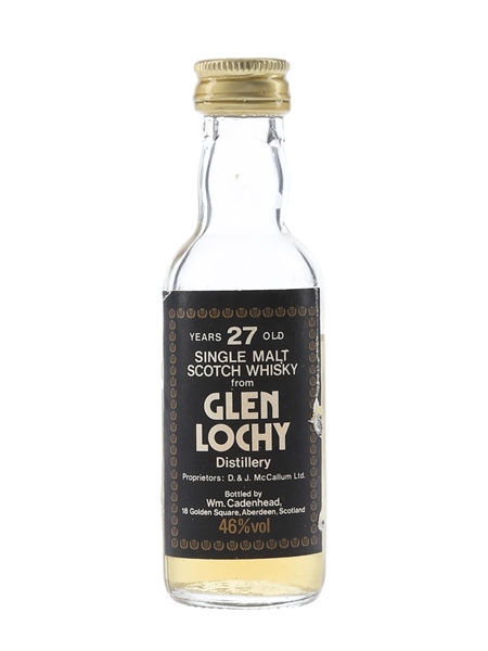 Glenlochy 27 Year Old Bottled 1980s - Cadenhead's 5cl / 46%