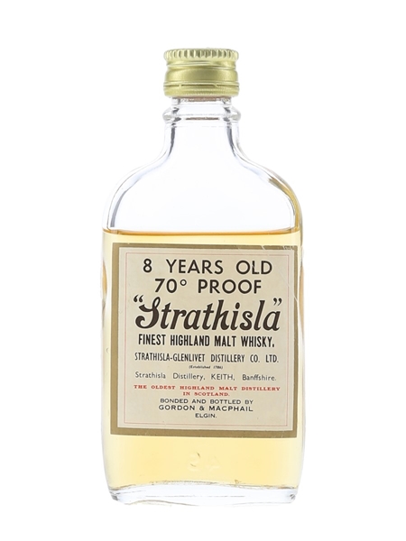 Strathisla 8 Year Old Bottled 1970s - Gordon & MacPhail 5cl / 40%