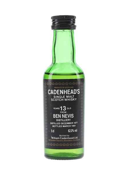 Ben Nevis 1977 13 Year Old - Cadenhead's 5cl / 62%