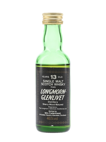 Longmorn Glenlivet 13 Year Old Bottled 1980s - Cadenhead's 5cl / 46%