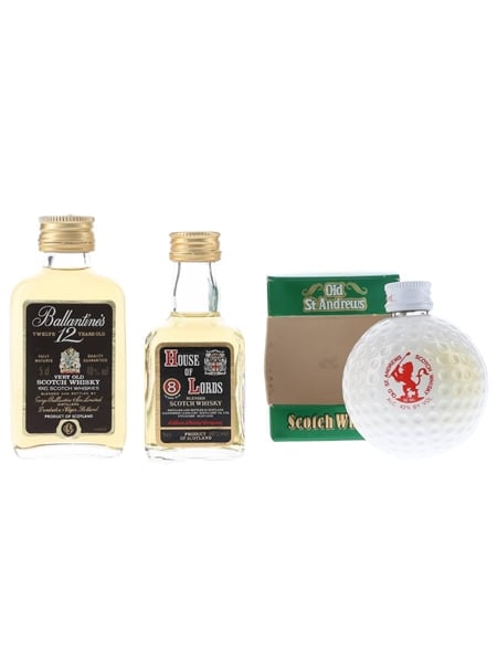 Ballantine's, House Of Lords & Old St Andrews  3 x 5cl