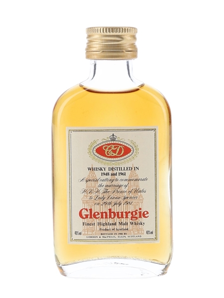 Glenburgie 1948 & 1961 Royal Wedding Bottled 1981 - Gordon & MacPhail 5cl / 40%