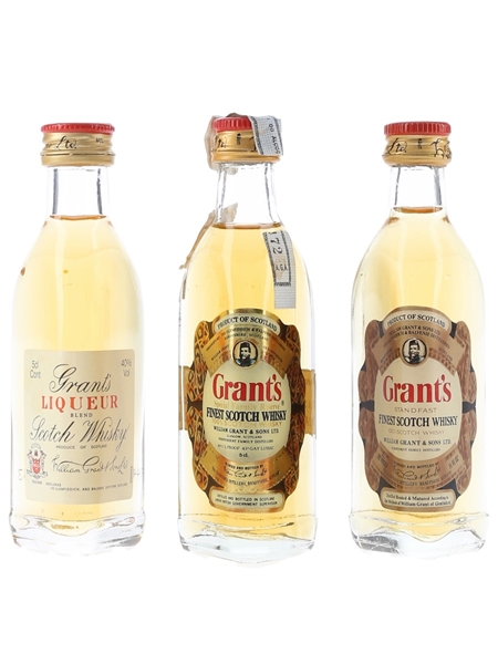 Grant's Family Reserve, Liqueur & Standfast  3 x 4.7cl-5cl