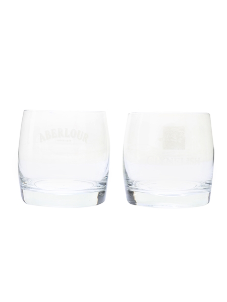 Branded Whisky Glasses Clynelish & Aberlour 