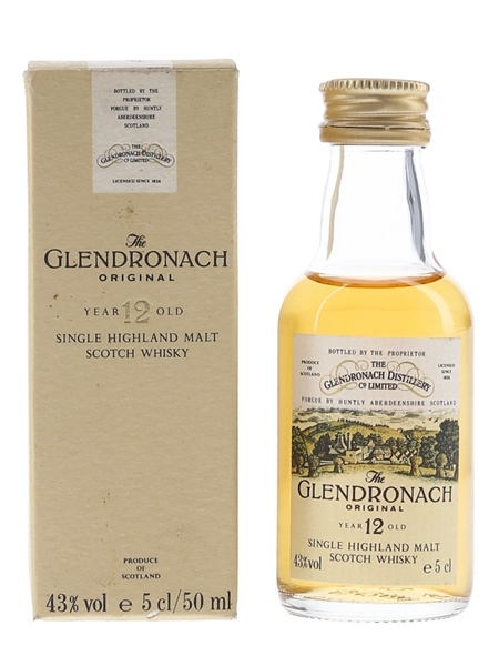 Glendronach 12 Year Old Original Bottled 1980s-1990s 5cl / 43%