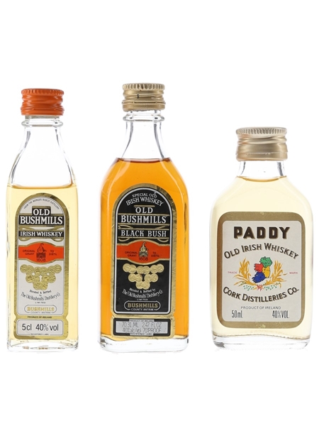 Old Bushmills & Paddy  3 x 5cl-7.1cl / 40%