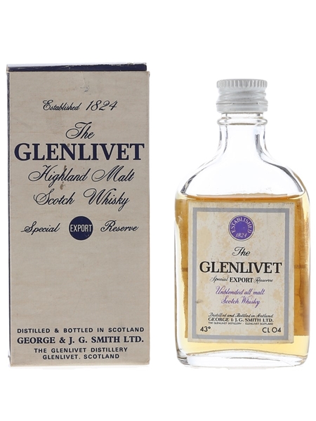 Glenlivet Special Export Reserve Bottled 1960s - Baretto Import 4cl / 43%