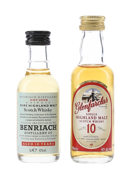 Benriach & Glenfarclas 10 Year Old  2 x 5cl