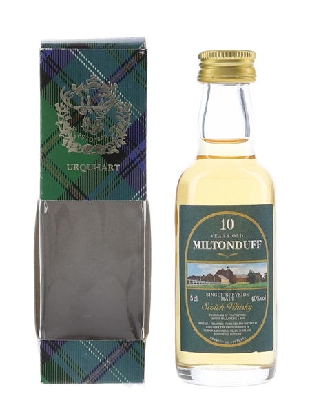 Miltonduff 10 Year Old Bottled 1990s - Gordon & MacPhail 5cl / 40%