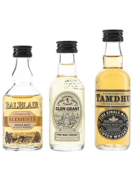 Balblair, Glen Grant & Tamdhu  3 x 5cl / 40%