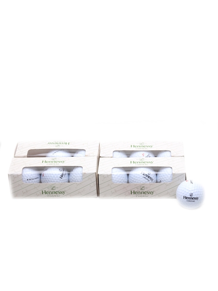 Hennessy Cognac Golf Balls Titleist 2 - 4 Sets of 3 