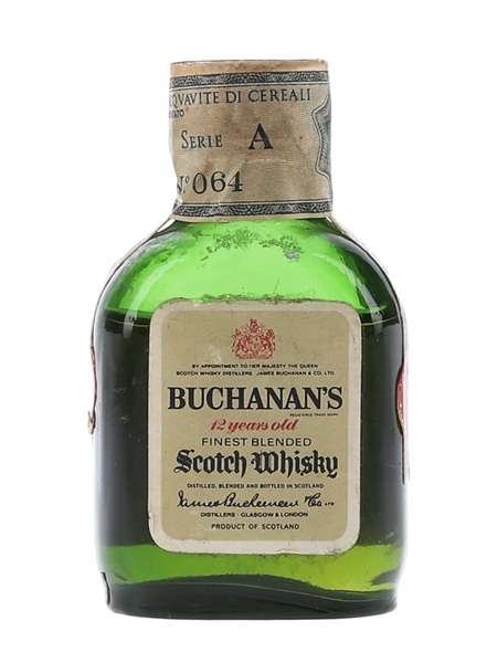 Buchanan's 12 Year Old Bottled 1980s - Amerigo Sagna 4.7cl / 43%