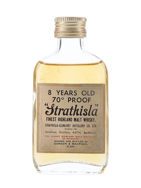 Strathisla 8 Year Old Bottled 1970s - Gordon & MacPhail 5cl / 40%