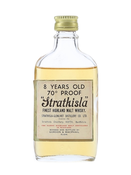 Strathisla 8 Year Old Bottled 1970s - Gordon & MacPhail 5cl / 40%