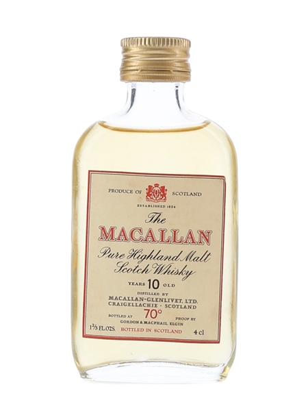 Macallan 10 Year Old Bottled 1970s - Gordon & MacPhail 4cl / 40%