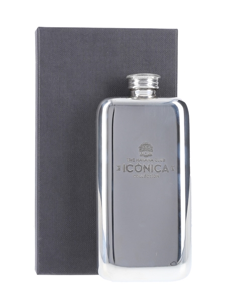 Havana Club Iconica Collection Hip Flask British Pewter 