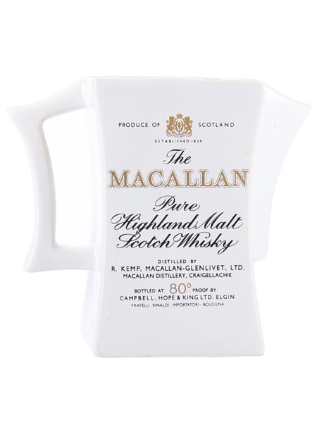 Macallan Water Jug 1970s-1980s - Rinaldi 14.5cm x 9.5cm x 9.5cm