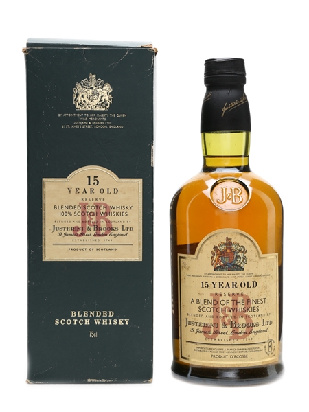 J & B Reserve 15 Years Old Bottled 1980s 75cl