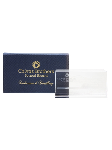 Dalmunach Distillery Paperweight Chivas Brothers - Pernod Ricard 12cm x 6cm x 6cm