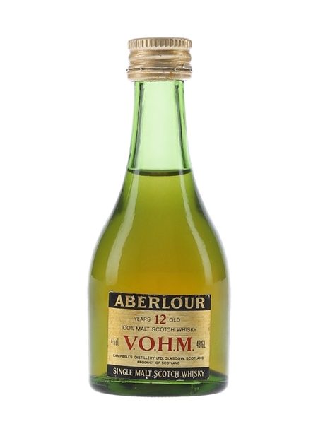 Aberlour 12 Year Old VOHM Bottled 1980s 4.5cl / 43%