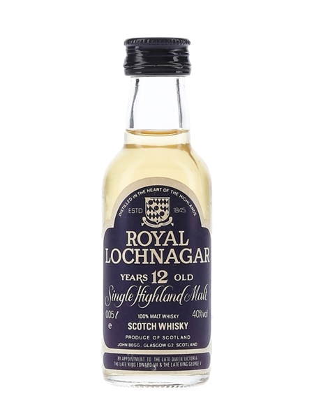 Royal Lochnagar 12 Year Old Bottled 1980s 5cl / 40%