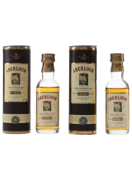 Aberlour 1988 & 1989  2 x 5cl / 40%