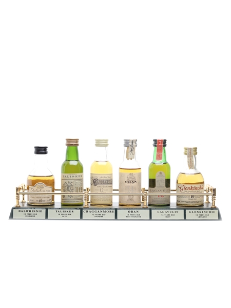 Classic Malts Miniatures Set Talisker, Oban, Glenkinchie, Dalwhinnie, Lagavulin (White Horse), Cragganmore 6 x 5cl