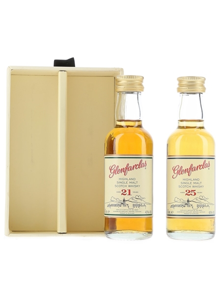 Glenfarclas 21 & 25 Year Old  2 x 5cl / 43%