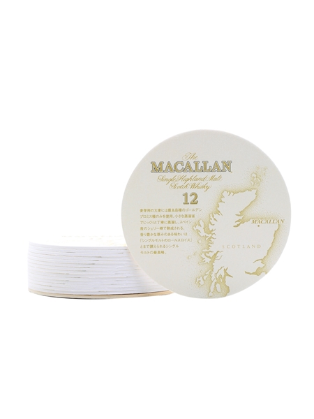 Macallan 12 Year Old Coasters  10cm