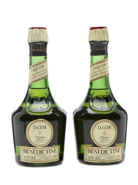 Benedictine DOM Liqueur Bottled 1980s 2 x 34cl