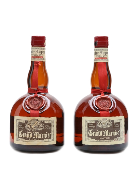 Grand Marnier Cordon Rouge Bottled 1980s 2 x 70cl