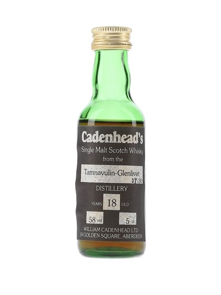 Tamnavulin Glenlivet 18 Year Old Bottled 1980s - Cadenhead's Chess Set 5cl / 58%