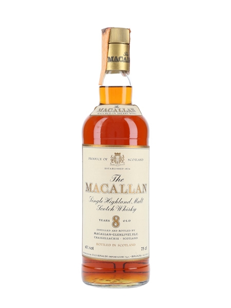 Macallan 8 Year Old Bottled 1980s - Rinaldi 75cl / 43%