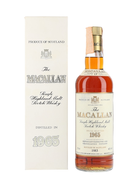 Macallan 1965 17 Year Old Bottled 1983 - Rinaldi 75cl / 43%