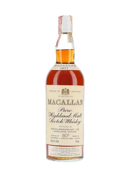 Macallan 1957 Campbell, Hope & King Bottled 1970s - Rinaldi 75cl / 46%