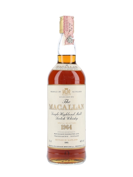 Macallan 1964 Bottled 1981 - Rinaldi 75cl / 43%