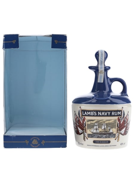 Lamb's Navy Rum HMS Warrior Bottled 1980s - Ceramic Decanter 75cl / 40%