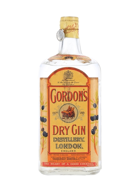 Gordon's Dry Gin Spring Cap Bottled 1950s - Romolo Salvigni 75cl / 47.3%