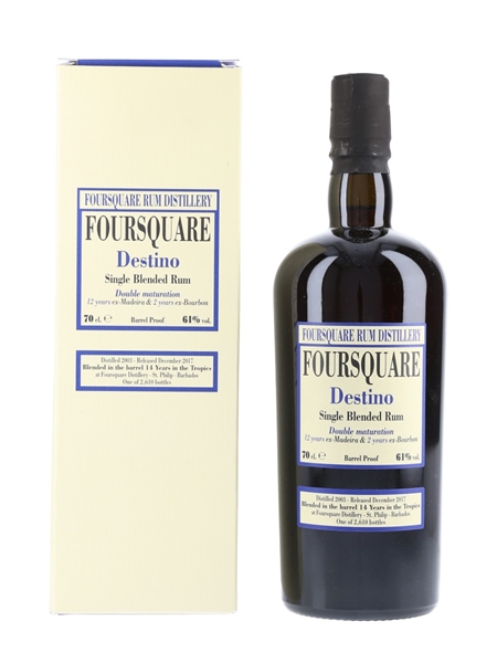 Foursquare Destino 2003 14 Year Old - Velier 70cl / 61%
