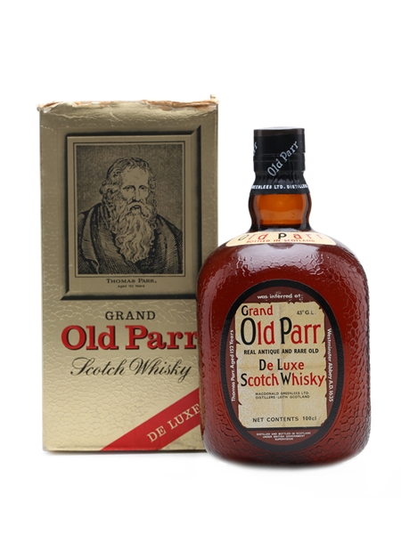 Grand Old Parr De Luxe Bottled 1970s 100cl