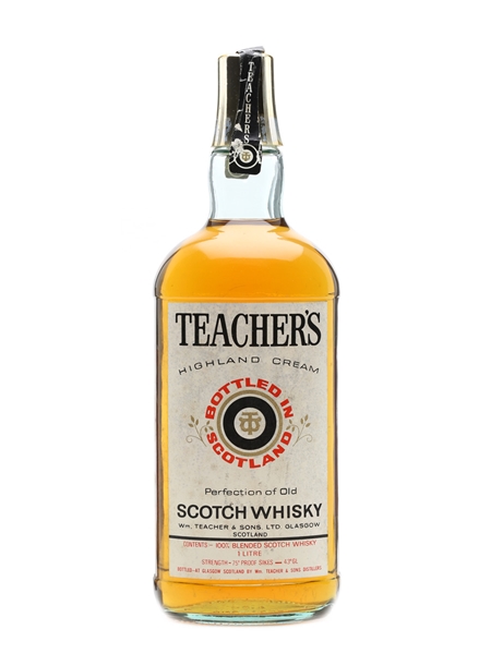 Teacher's Highland Cream Bottled 1970s 100cl