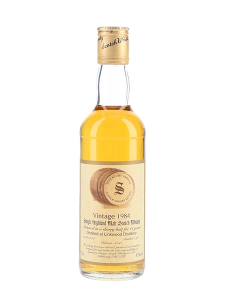 Linkwood 1984 11 Year Old Bottled 1996 - Signatory Vintage 35cl / 43%