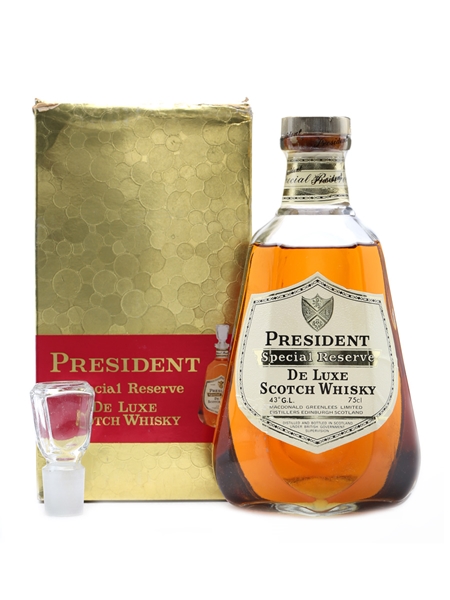 President Deluxe Whisky Bottled 1980s 75cl