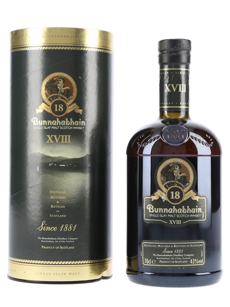 Bunnahabhain 18 Year Old  70cl / 43%