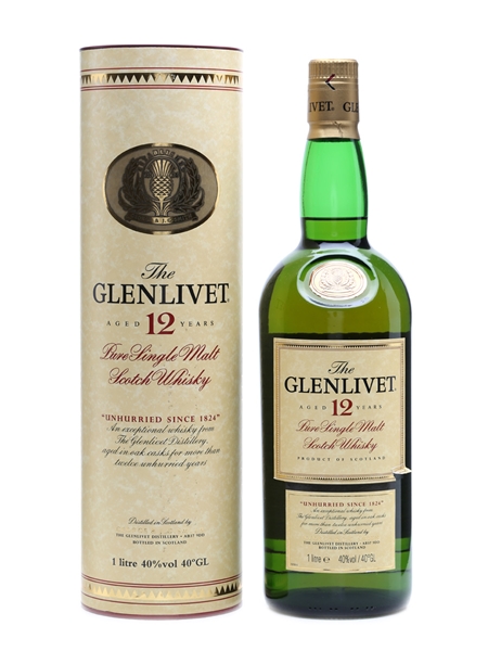 Glenlivet 12 Years Old Bottled 1990s 100cl